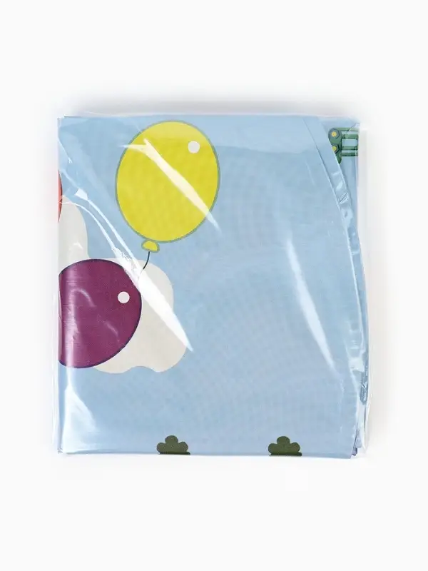 Воздушный шар фольгированный 18" круг "Синий трактор, Веселое путешествие" набор 5 штук