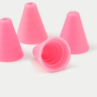 Шприц кондитерский Доляна &laquo;Фобос&raquo;, 4 насадки, 15&times;2,5&times;2,5 см, цвет розовый