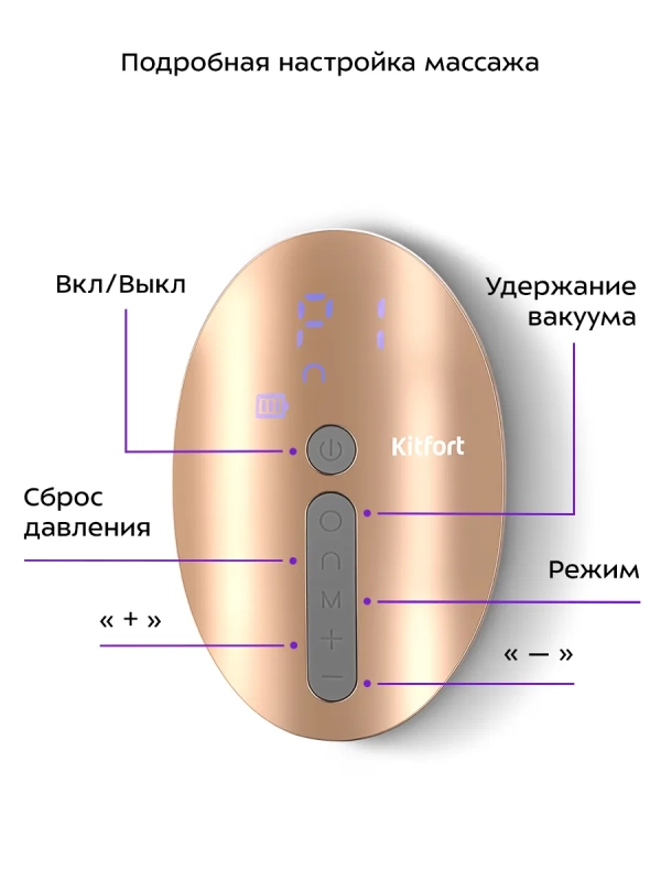 Вакуумный массажер для тела антицеллюлитный КТ-5903 - 5 Вт