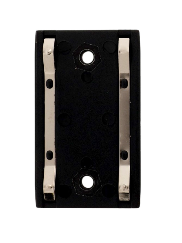 Коннектор односторонний для шинопровода, серия "Flat", черный