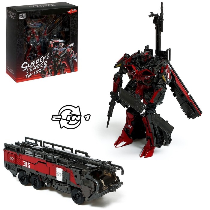 Робот &laquo;Огнеборец&raquo;, трансформируется, с элементами из металла