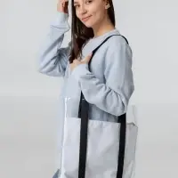 Шопер Clarity с белым органайзером, прозрачный