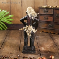 Сувенир &laquo;Абориген с двумя барабанами&raquo;, 19&times;9&times;9 см, дерево