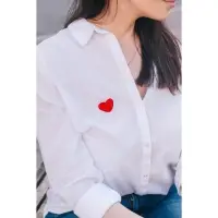 Термоаппликация &laquo;Сердце&raquo;, 3&times;3 см, красная