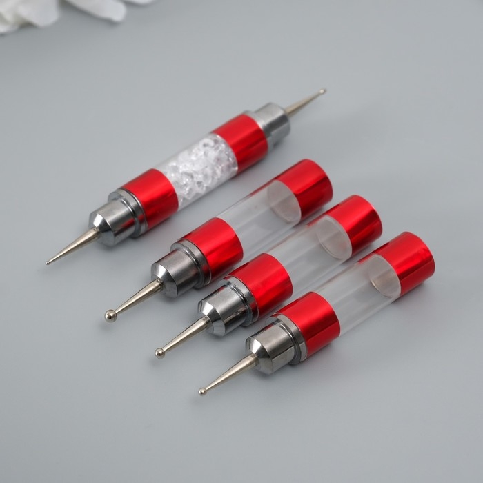 Инструмент для творчества набор 10 насадок пластик, металл, резина 2х12,5х29,5 см