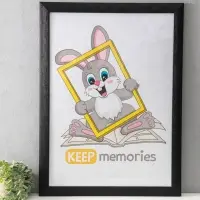 Фоторамка для фото 50х70 см "Luxe Elegance" пластик, чёрный, (пластик экран)