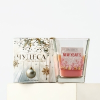 Свеча новогодняя &laquo;Новогодняя магия&raquo;, на Новый год, аромат мед+грейпфрут, 6,8 х 8 см