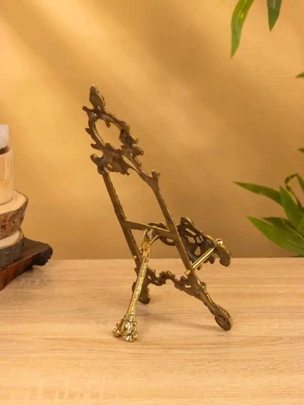 Мини мольберт "Трезубец" латунь 30х14х6 см