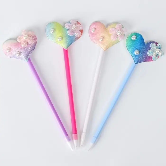 Ручка &laquo;Радужное сердце&raquo;, синие чернила, МИКС