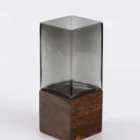 Ваза &laquo;Данте&raquo;, 20&times;8 см, стекло, серая