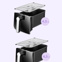 Аэрогриль электрический с 2 поддонами 9 литров 2400 Вт