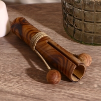 Сувенирный музыкальный инструмент "Двойной кастаньет" 21х4х8 см