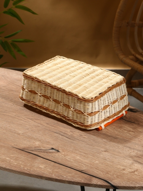 Корзина плетеная 30x22x11 см, ротанг