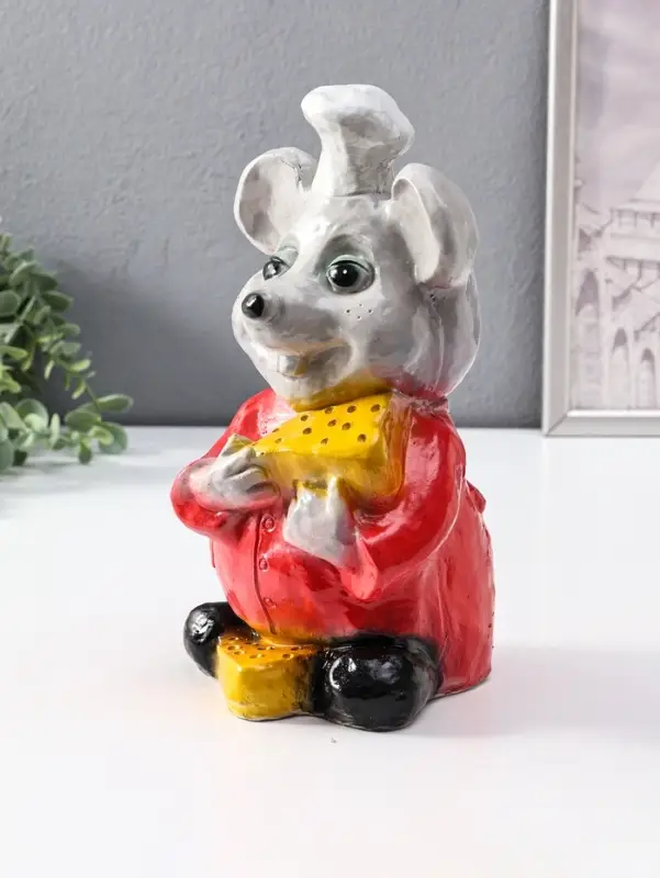 Копилка "Мышка повар" 27 см