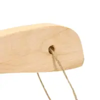 Ковш-черпак из липы 1.5л, 49 см, нержавеющий обруч, с горизонтальной ручкой