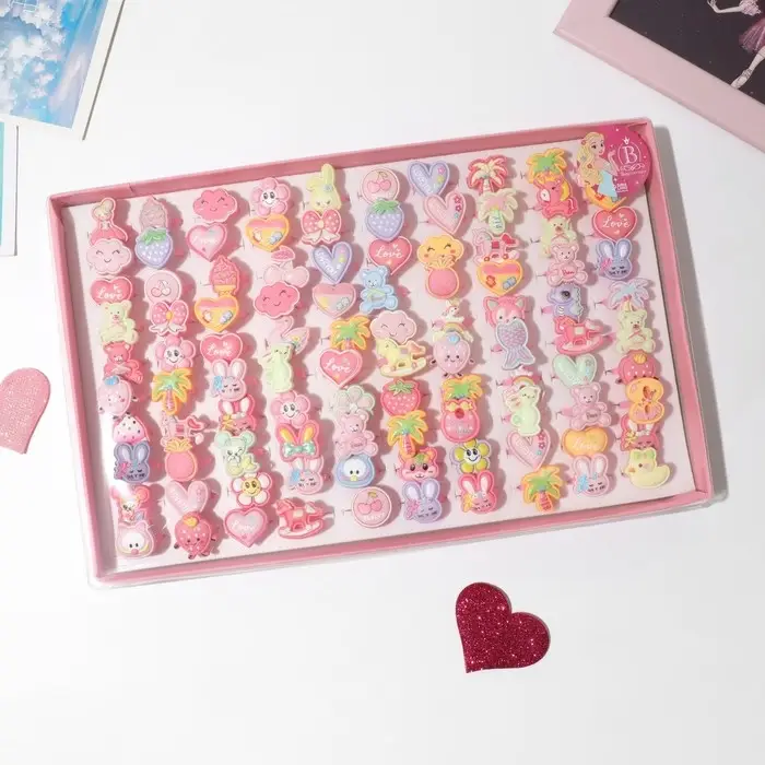 Кольцо детское Выбражулька &laquo;Воображариум&raquo;, форма МИКС, цветное, безразмерное