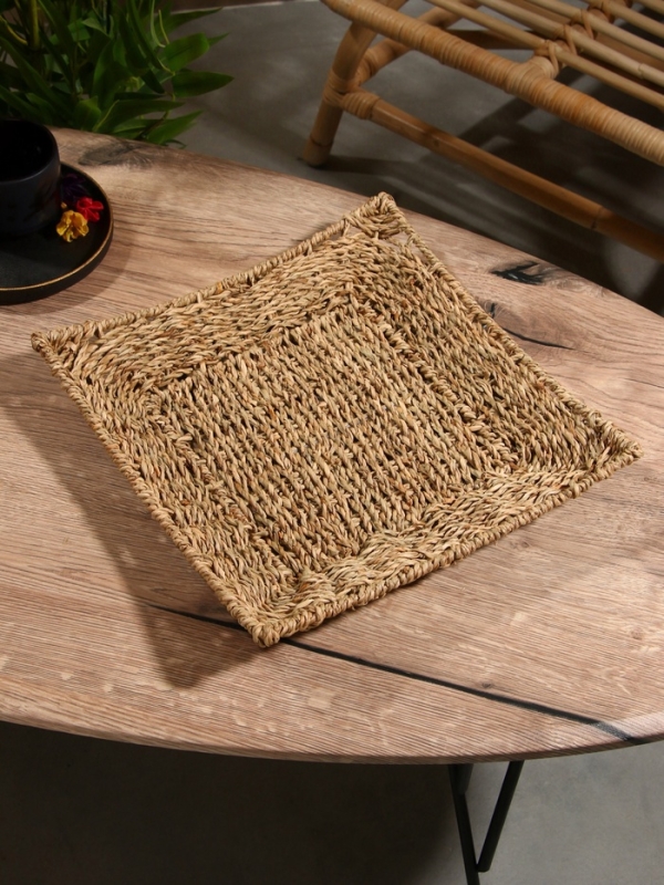 Корзина плетеная 31x31x5 см, сиграсс