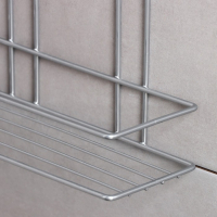 Полка прямоугольная 2-х ярусная, 26,5&times;10,5&times;35 см, цвет хром