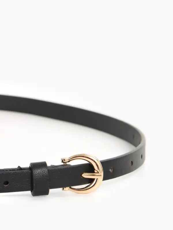 Ремень жен 02-01-01-01, Март2502, 1,3*0,3*110 см, без винта, пряж золото, 1 прокол,