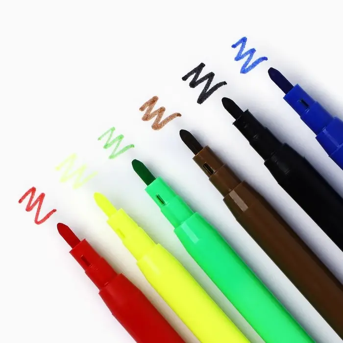 Фломастеры 6 цветов вентилируемый колпачок &laquo;Енот&raquo;