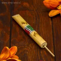 Сувенирный музыкальный инструмент "Свисток с узорами" 15х1х1 см МИКС
