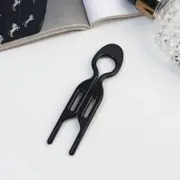 Шпилька для волос &laquo;Берта&raquo;, набор 2 шт., 9&times;2 см, чёрная