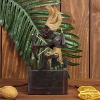 Сувенир календарь &laquo;Абориген с луком&raquo;, 23 см, дерево