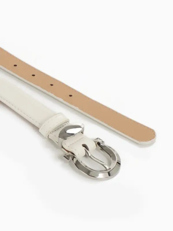 Ремень жен 04-01-02-01, Март2507, 2,3*0,3*110 см, без винта, пряж металл, 1 прокол,