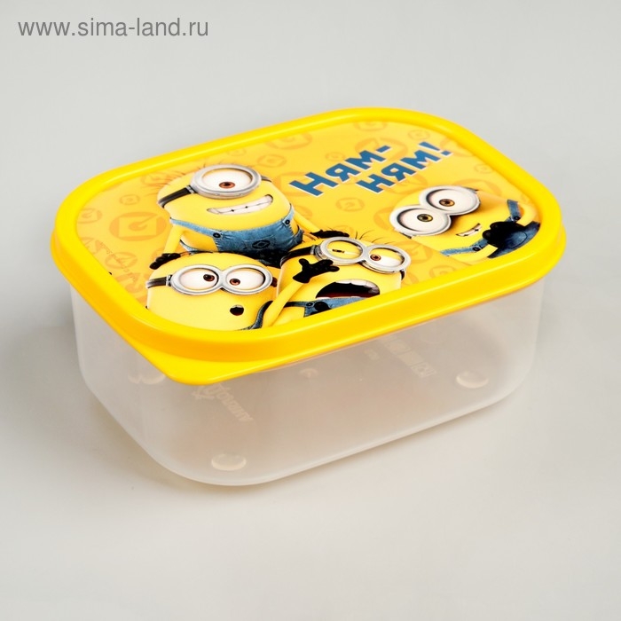 Ланч-бокс прямоугольный, 500 мл, "Ням-ням!" Гадкий Я