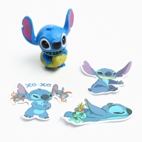 Фигурка-сюрприз &laquo;Космический друг Стич&raquo;, коллекционная, 3 стикера в комплекте