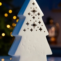 Светодиодная фигура "Волшебная елочка" 20.6х12.5х6, 1 LED, LR44x3(в компл.), Т/БЕЛЫЙ