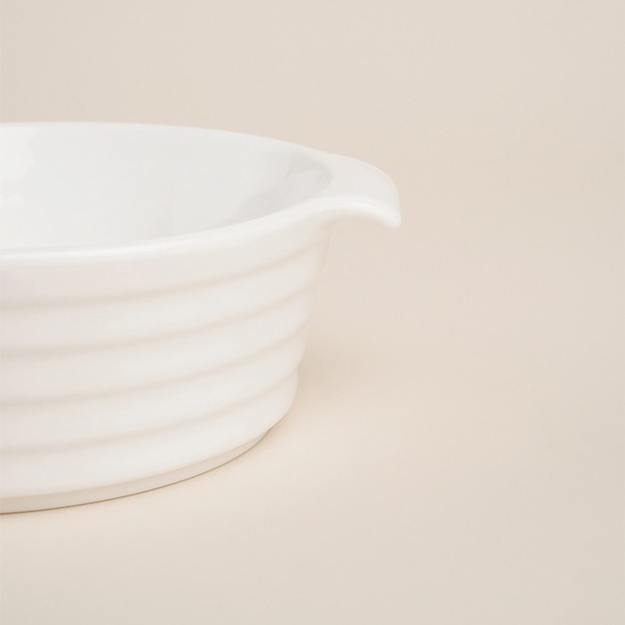 Форма для выпечки из жаропрочной керамики SL Home &laquo;Санторини&raquo;, 300 мл, 16&times;9,7&times;4,5 см, цвет белый