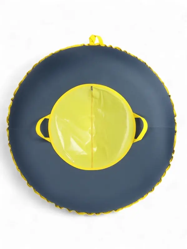 Тюбинг-ватрушка Winter Star, диаметр чехла 120 см, серый, жёлтый