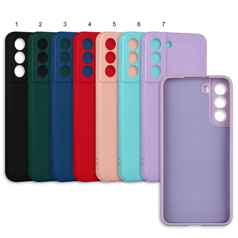 Чехол Samsung S22 Plus цветной силикон