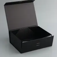 Коробка подарочная с бантом складная 29 х 22 х 10,5 см Черная