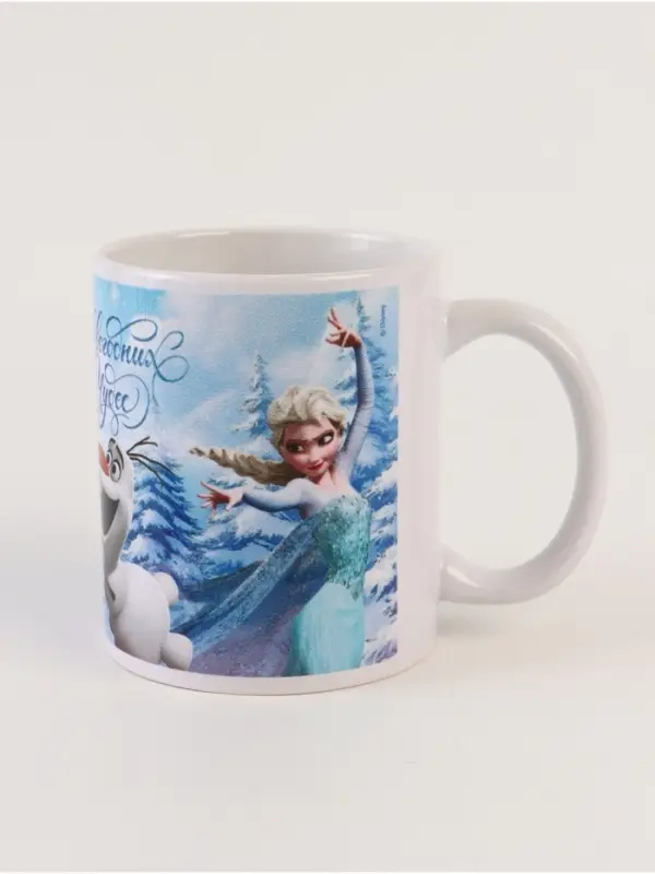 Кружка новогодняя сублимация 320 мл, Холодное сердце