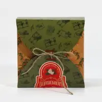 Коробка новогодняя складная &laquo;Новогодняя почта&raquo;, 16 х 16 х 6 см, Новый год