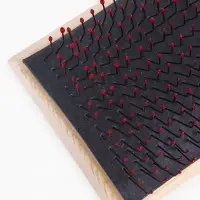 Щетка-пуходёрка деревянная ZOONIK полукруглая, большая с каплей, 85&times;55 см