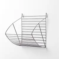 Кормушка для сена металлическая, 17 х 14 х 16 см, серебристая