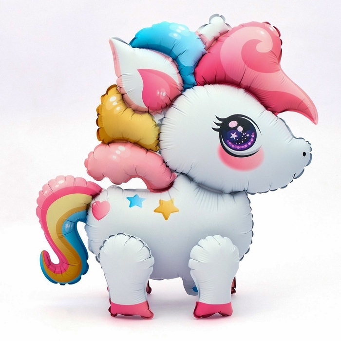 Детская игрушка Шар фольгированный 22" "Малыш единорог", матовый