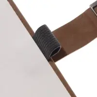 Ежедневник недатированный формат А5, с хлястиком, 112л, линия, пвх, Коричневый