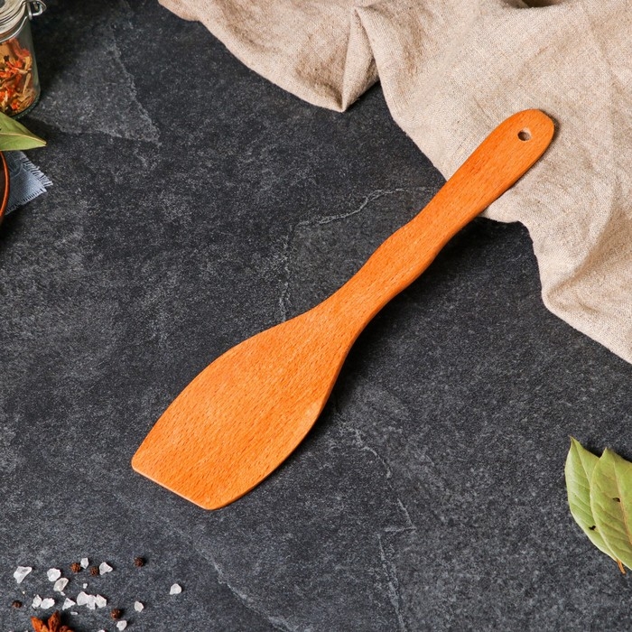 Лопатка деревянная &laquo;Косая&raquo;, 30.5 см, бук-премиум