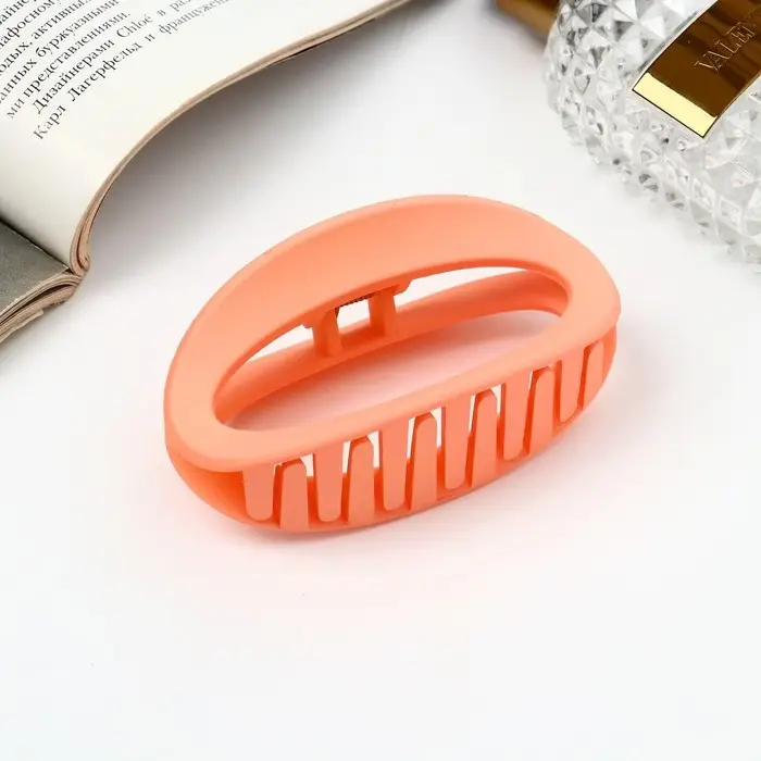 Крабик для волос &laquo;Леона&raquo;, овал классика матовый, 8.5 см, МИКС