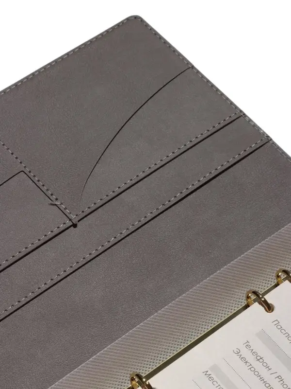 Органайзер на кольцах, А5, с хлястиком, 80л, линия, к/зам, Зеленый