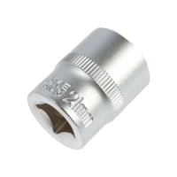 Головка торцевая шестигранная ТУНДРА, под квадрат 1/2", 21 мм, CrV