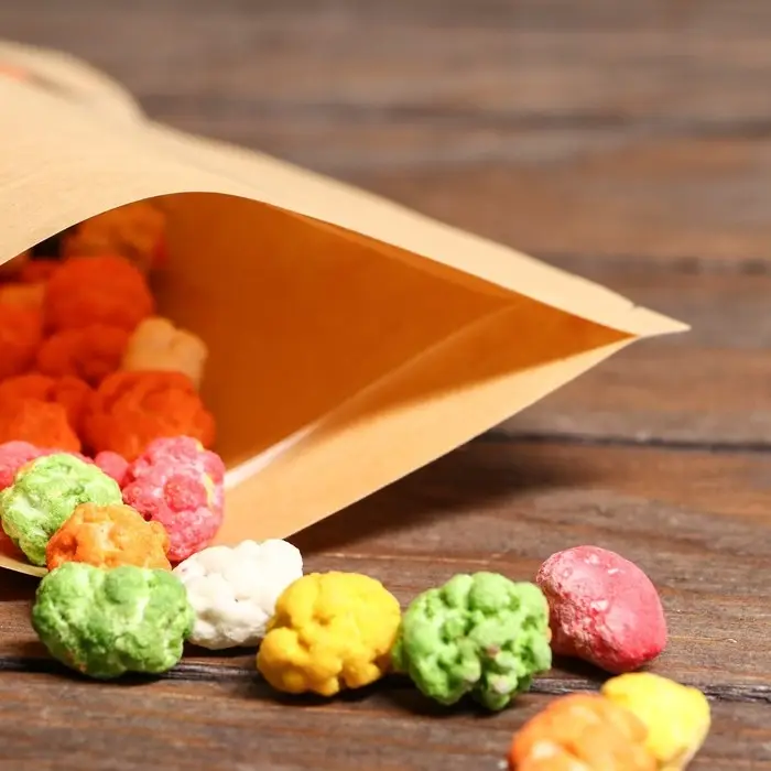 Пакет Zip - lock Крафт с прямоугольным окном, плоский, 16&times;26 см