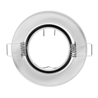 Светильник встраиваемый поворотный, под лампу MR16, круг, металл, белый