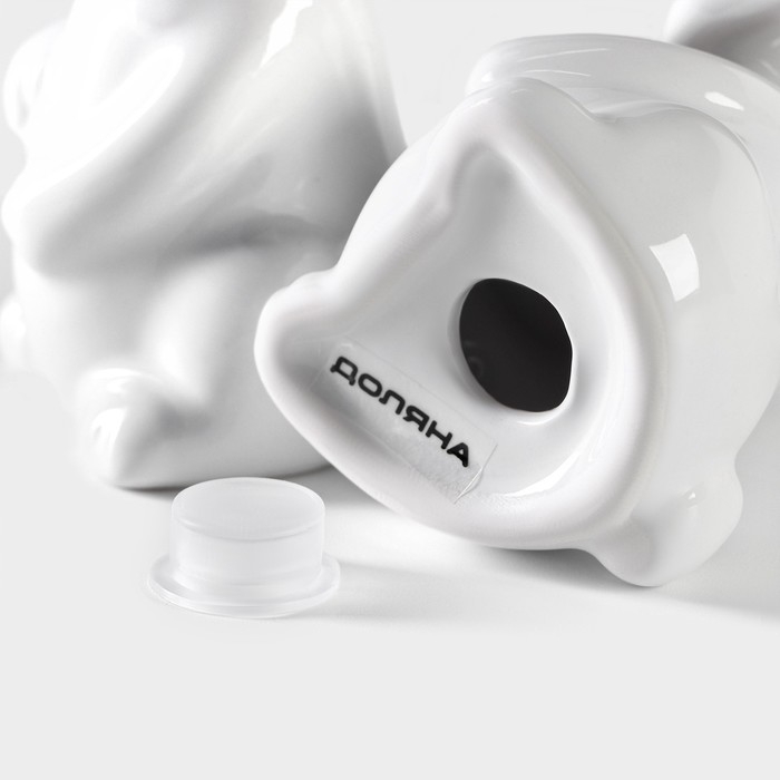 Набор для специй Доляна &laquo;Зайка&raquo;, 2 предмета: солонка 50 мл, перечница 50 мл, цвет белый