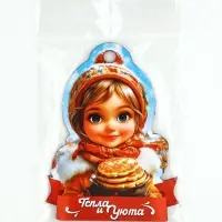 Подвеска деревянная на масленицу &laquo;Девочка&raquo;, 9.2&times;12.9 см