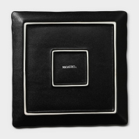 Блюдо фарфоровое для подачи Magistro Pietra lunare, 21&times;21 см, цвет чёрный